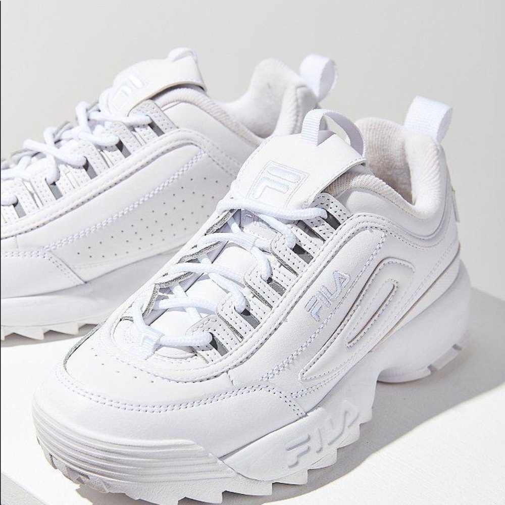 NIB Fila Disrupter in Premium Mono White